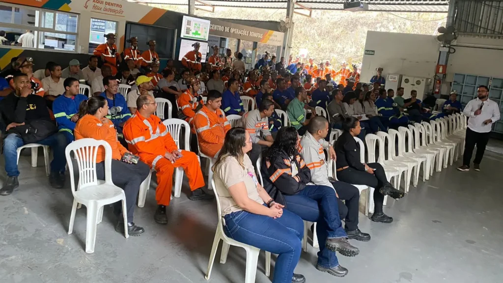 Lucratividade com extração de minério.